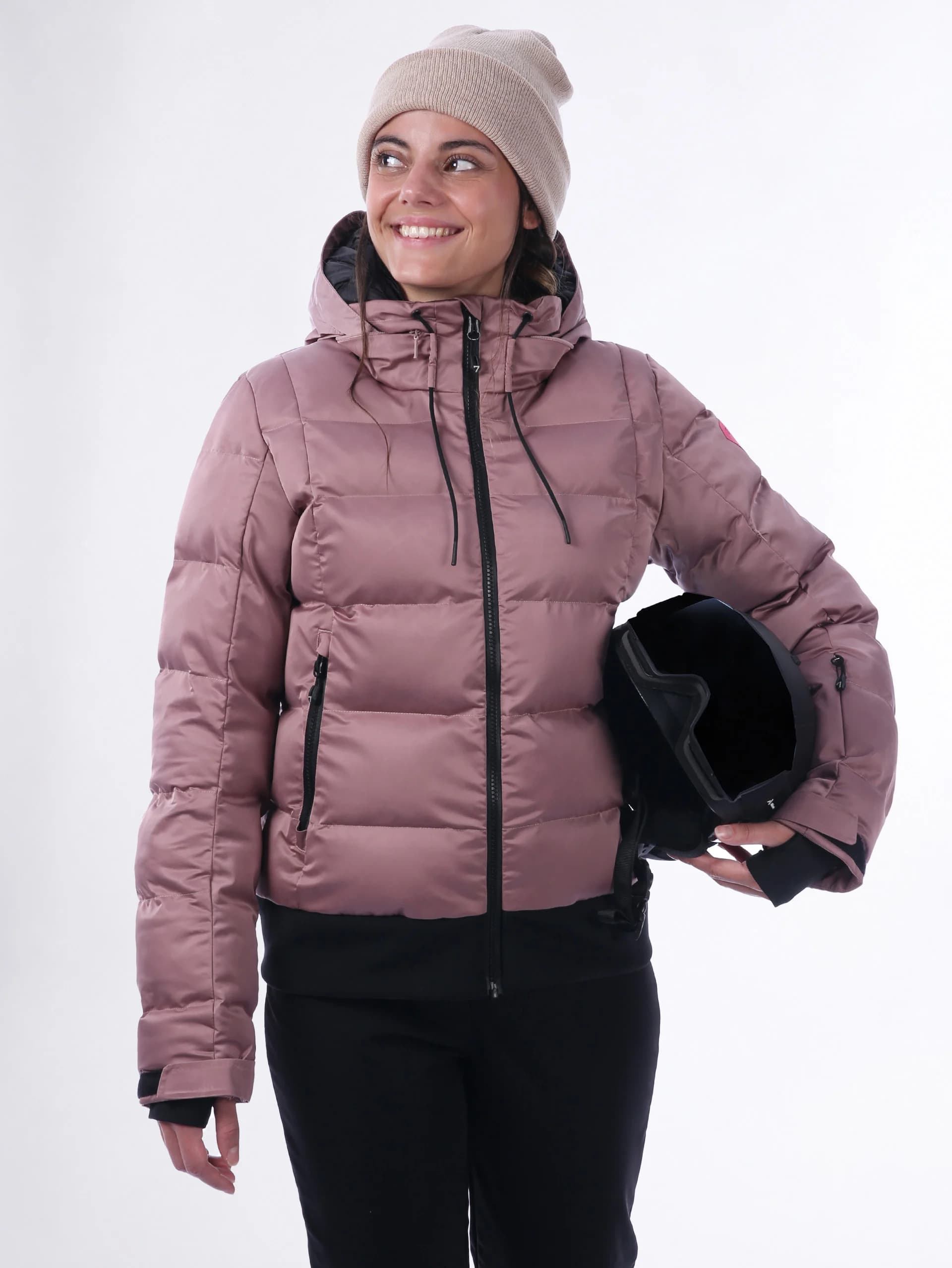 VESTE DE SKI FEMME BAZEN - OLD PINK