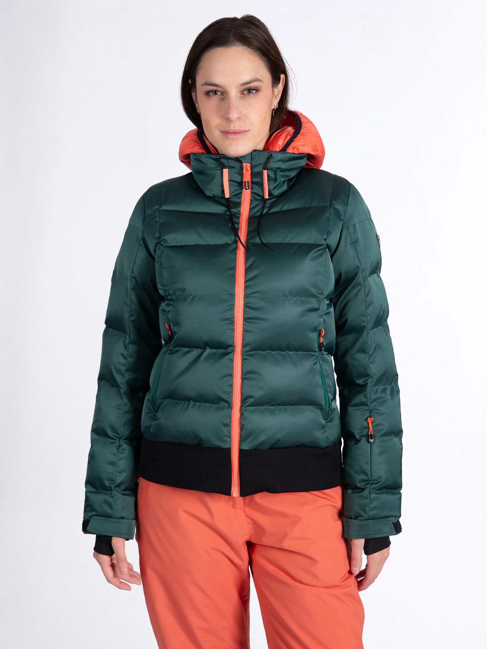 VESTE DE SKI FEMME BAZEN - MALLARD GREEN