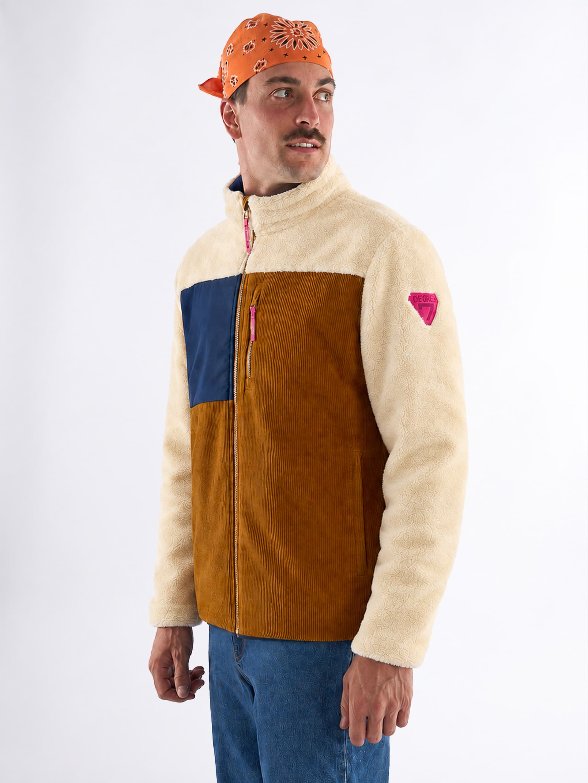 BELLECOTE Men's Fleece Jacket - CAMEL