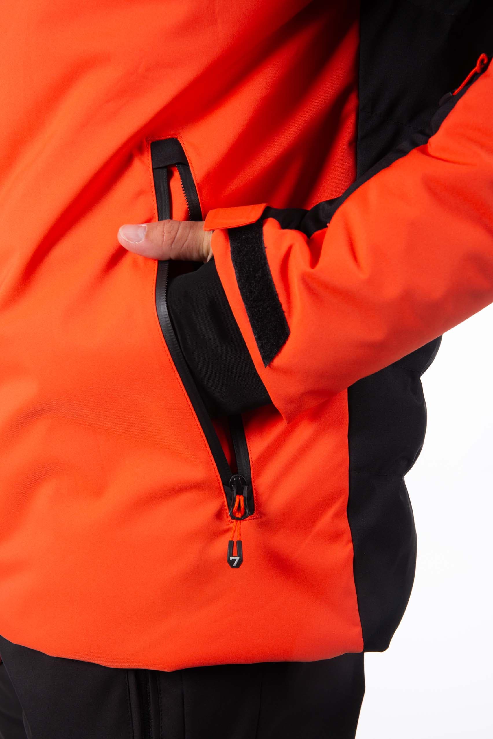 DOUDOUNE DE SKI HOMME DOULY - DEEP ORANGE