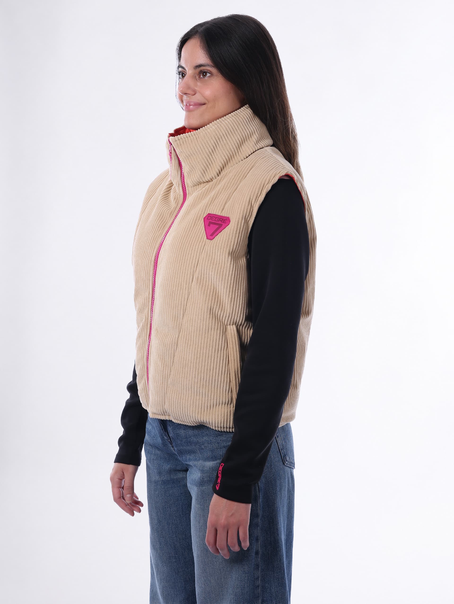 VESTE SANS MANCHES FEMME LOCA - CORAL