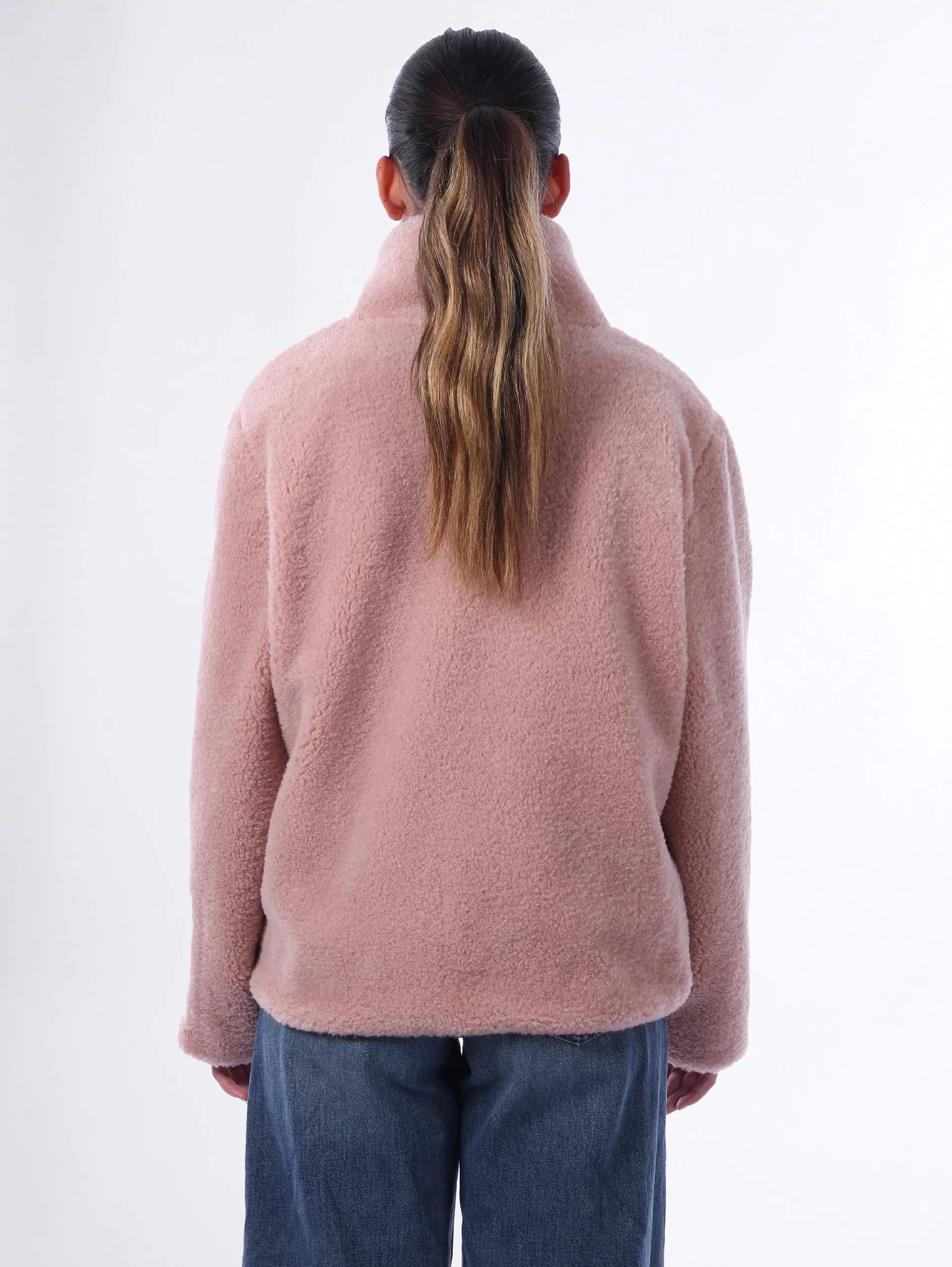 Polaire femme sherpa MARAHU - OLD PINK