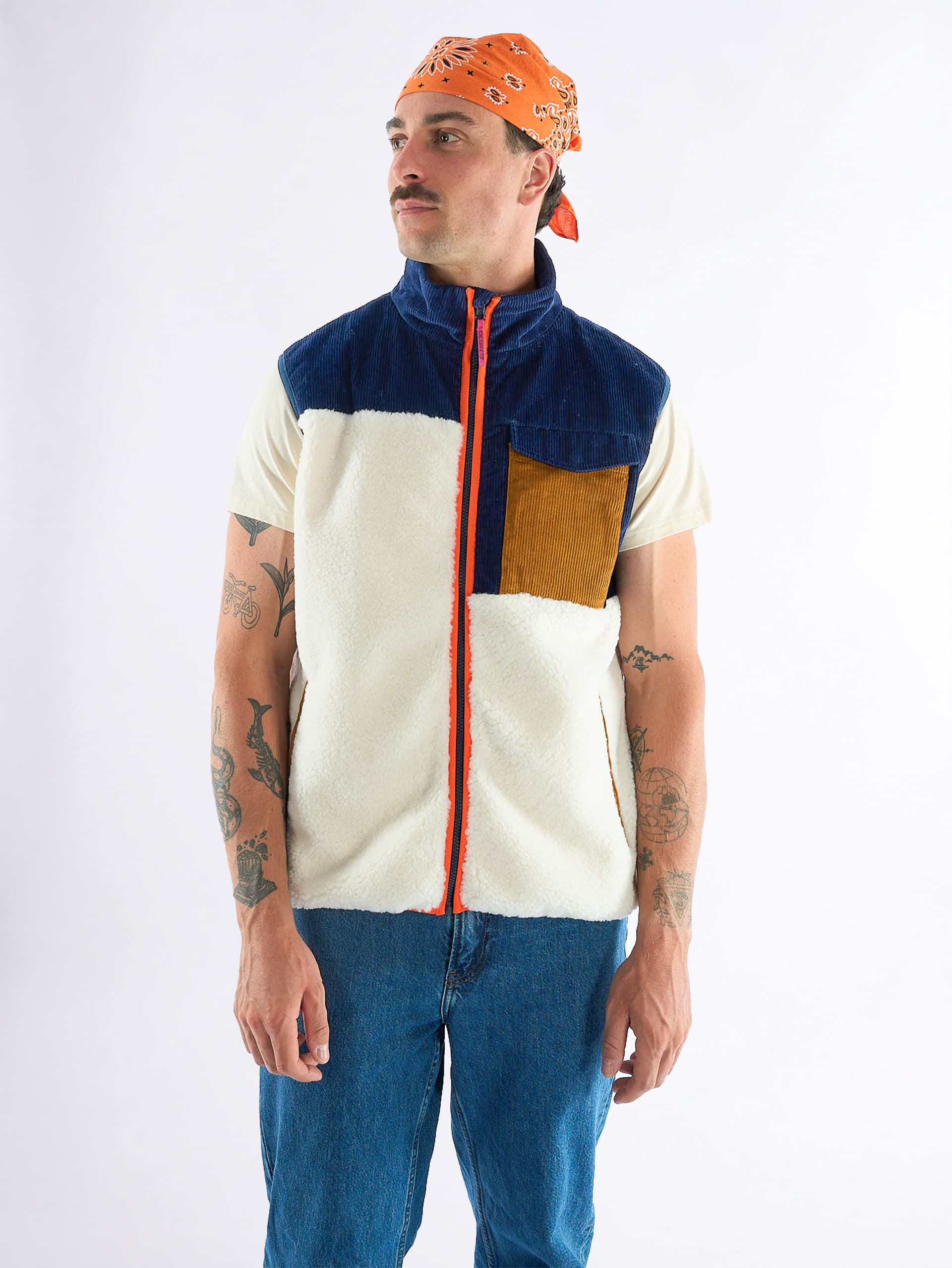 Polaire sans manches homme SHOURLER - OFF WHITE