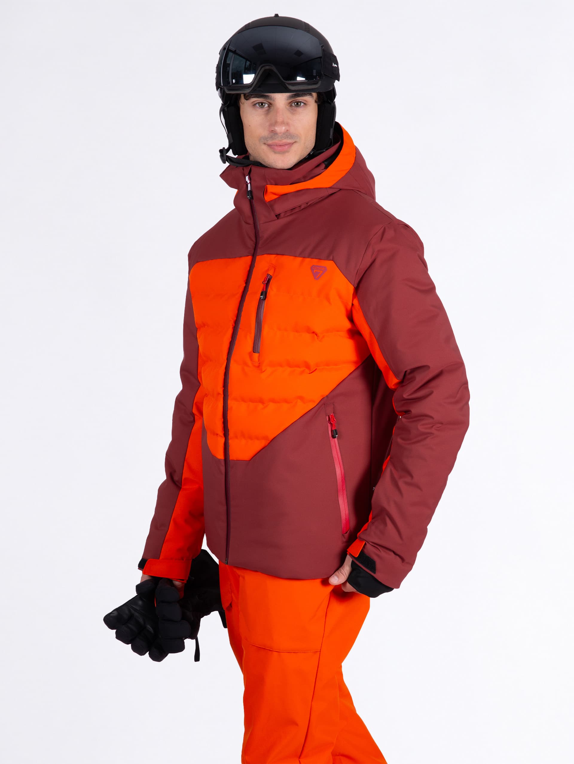 VESTE DE SKI HOMME DONTAC - RED ORANGE