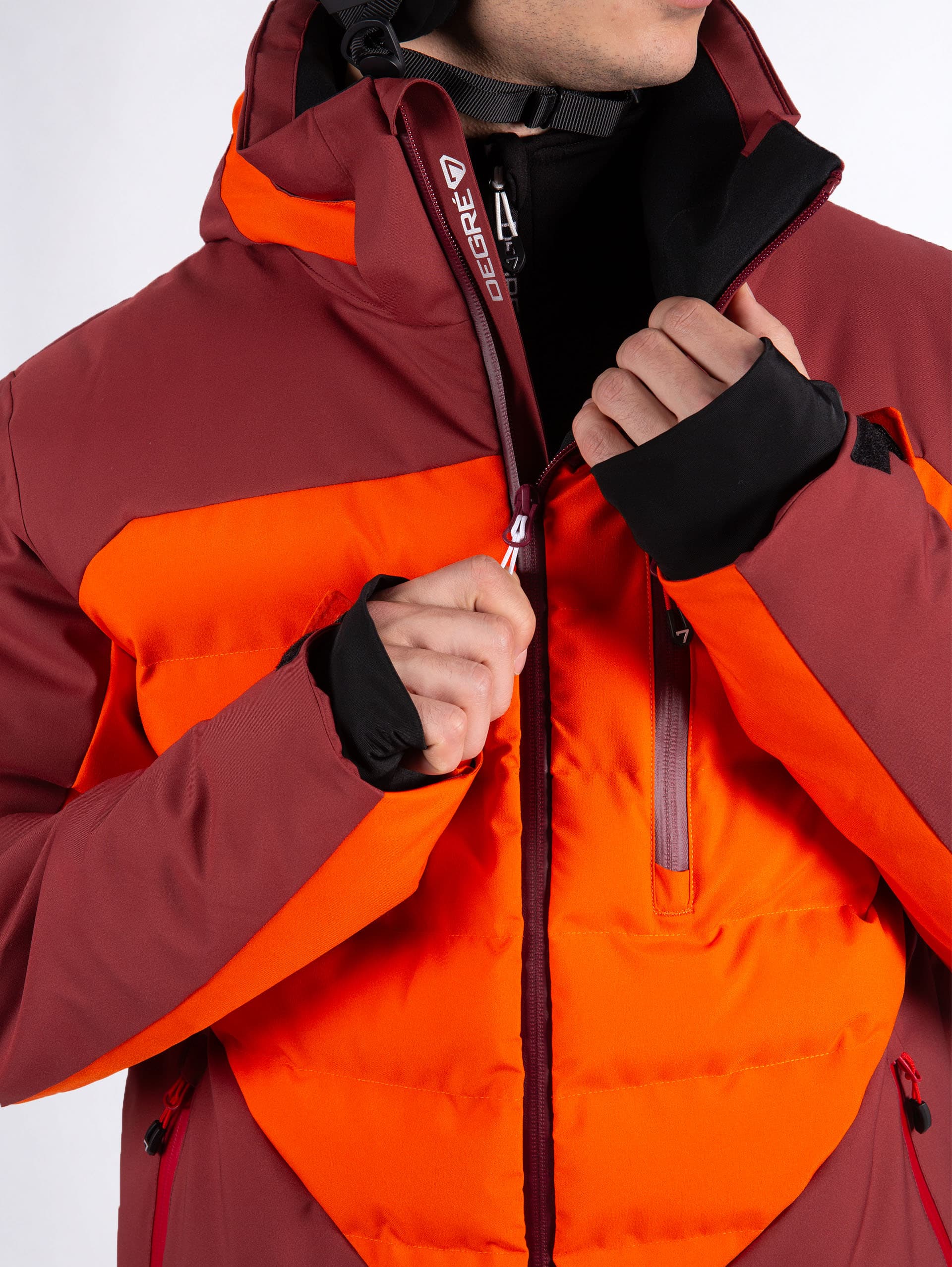 VESTE DE SKI HOMME DONTAC - RED ORANGE