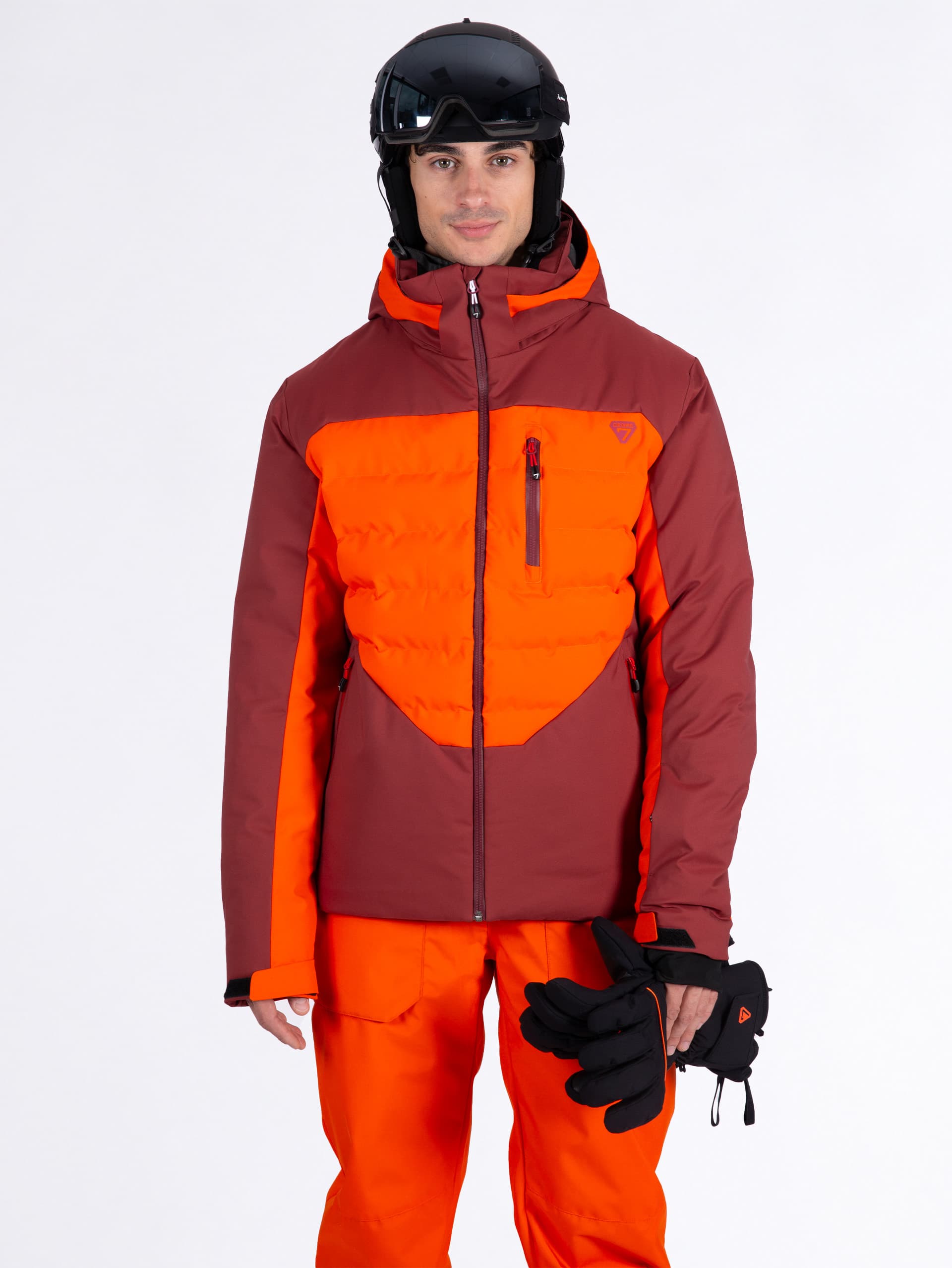 VESTE DE SKI HOMME DONTAC - RED ORANGE