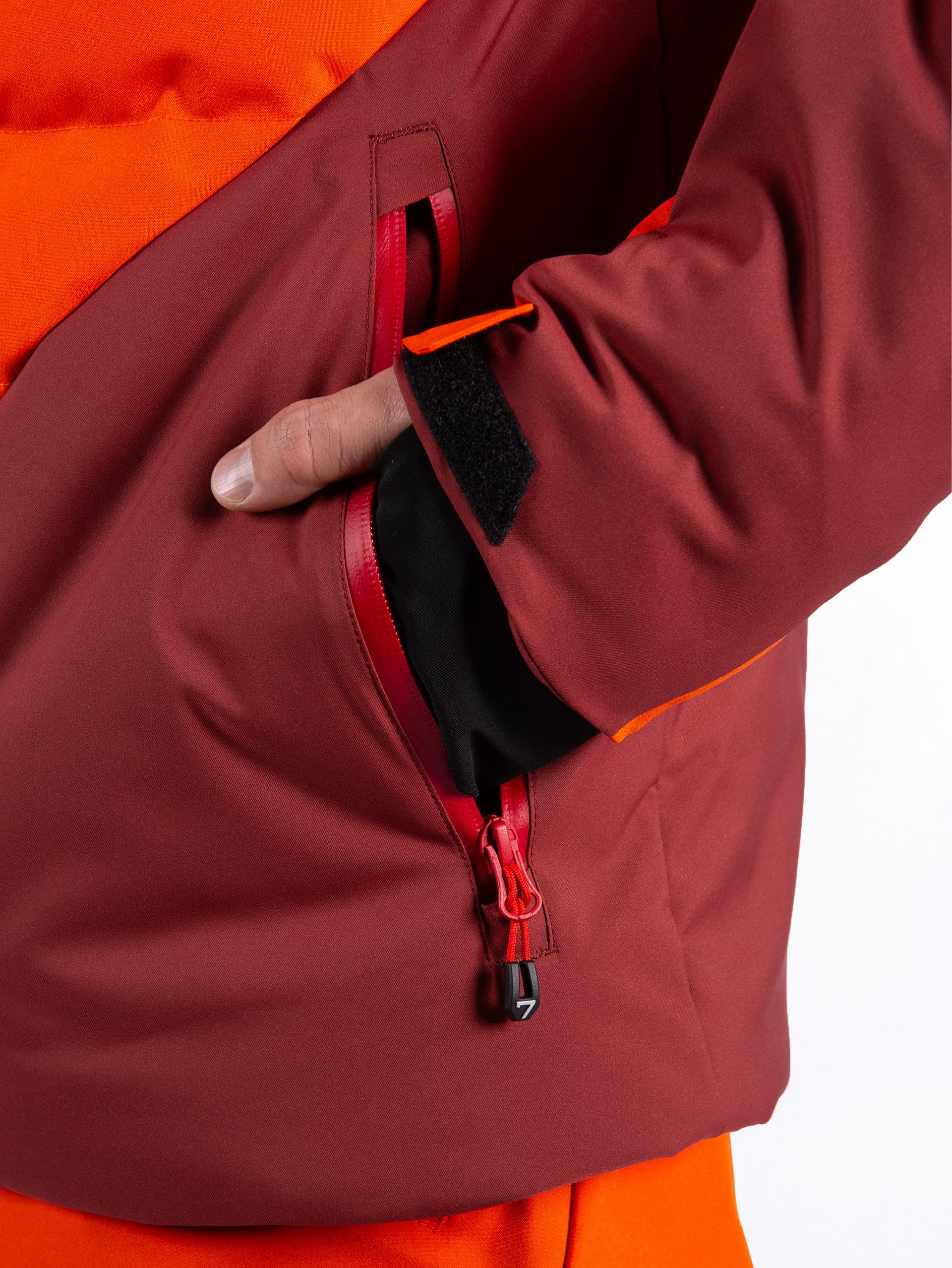 VESTE DE SKI HOMME DONTAC - RED ORANGE