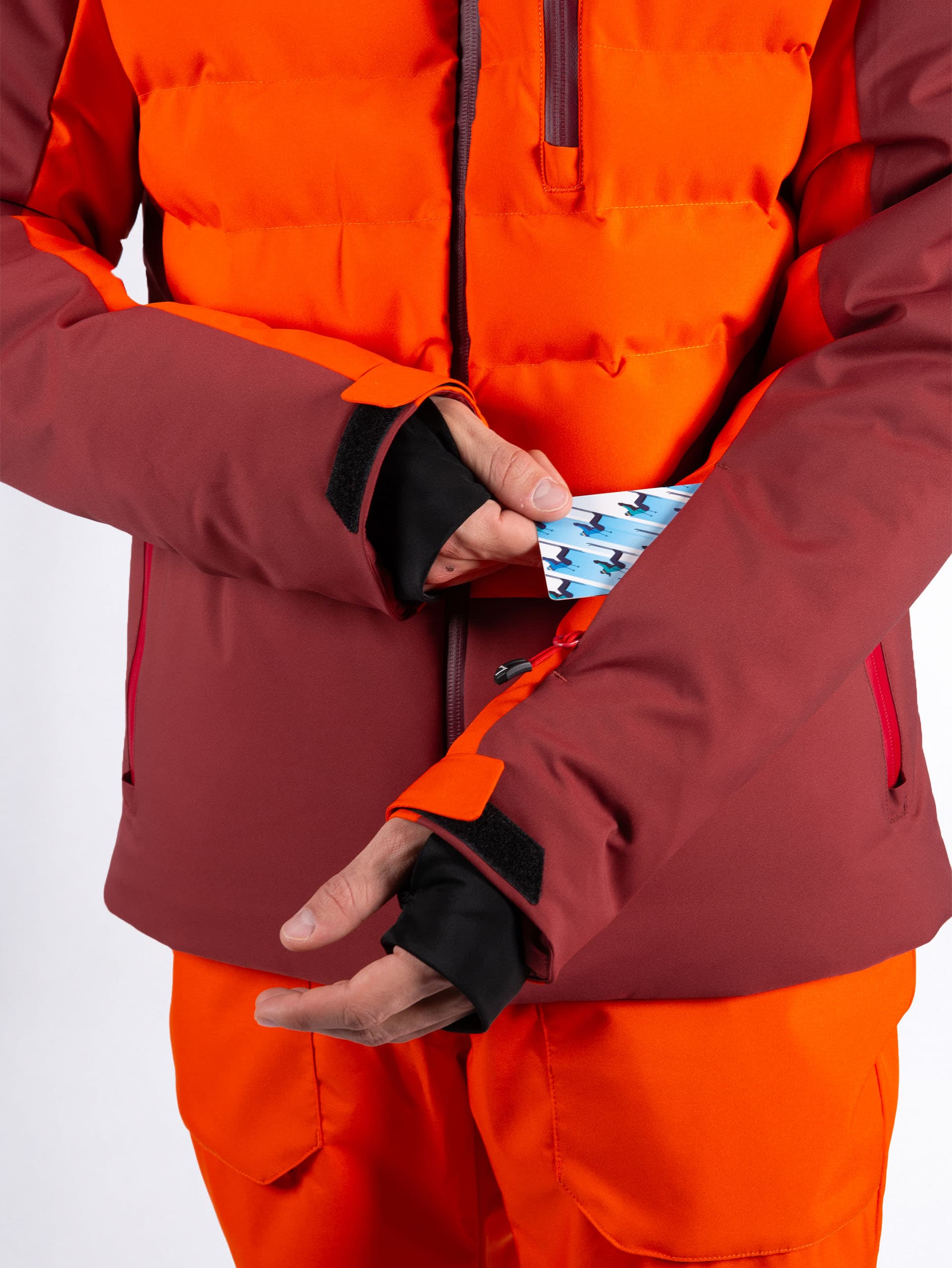 VESTE DE SKI HOMME DONTAC - RED ORANGE
