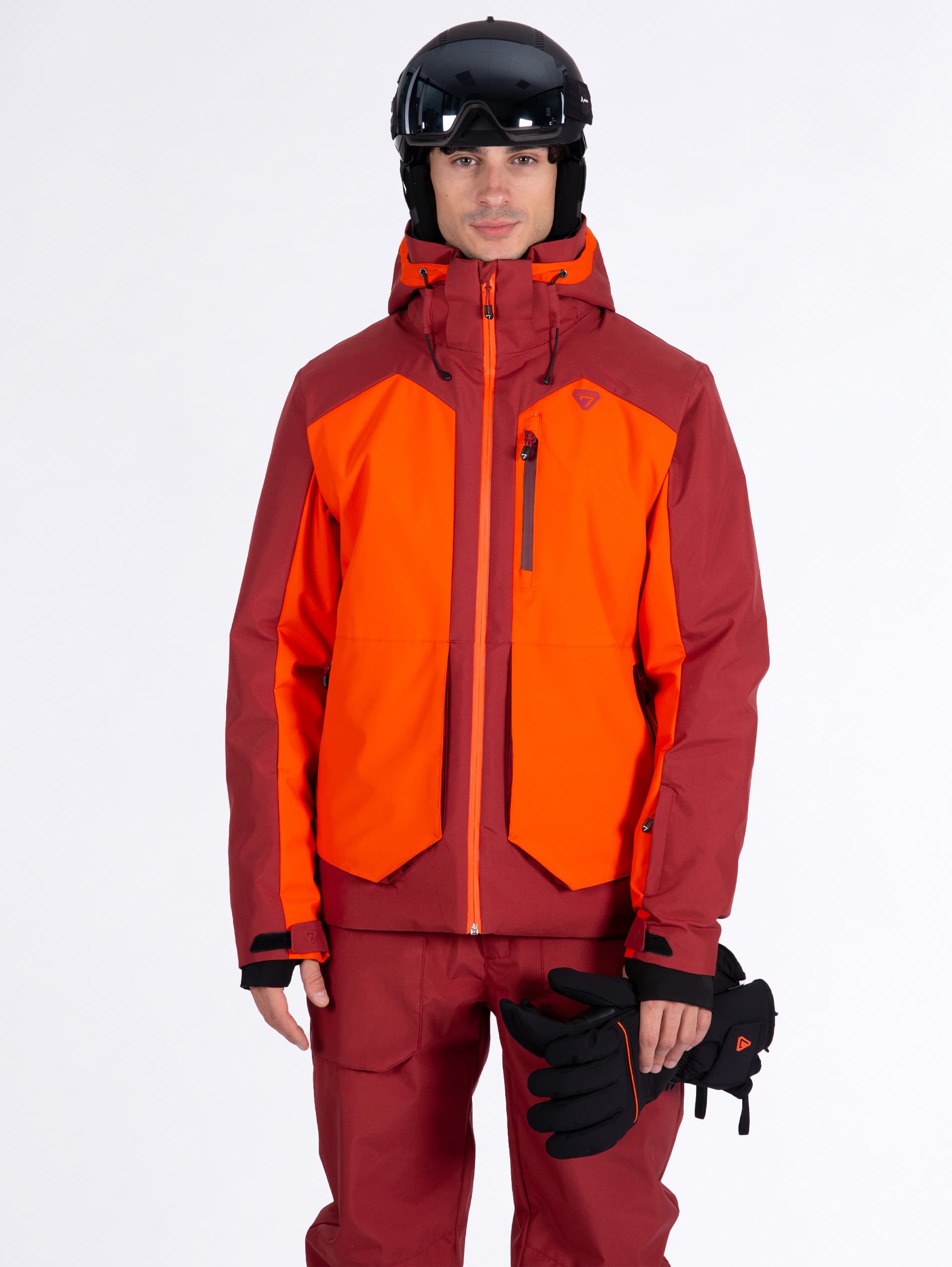 VESTE DE SKI HOMME ENOVI - RED ORANGE