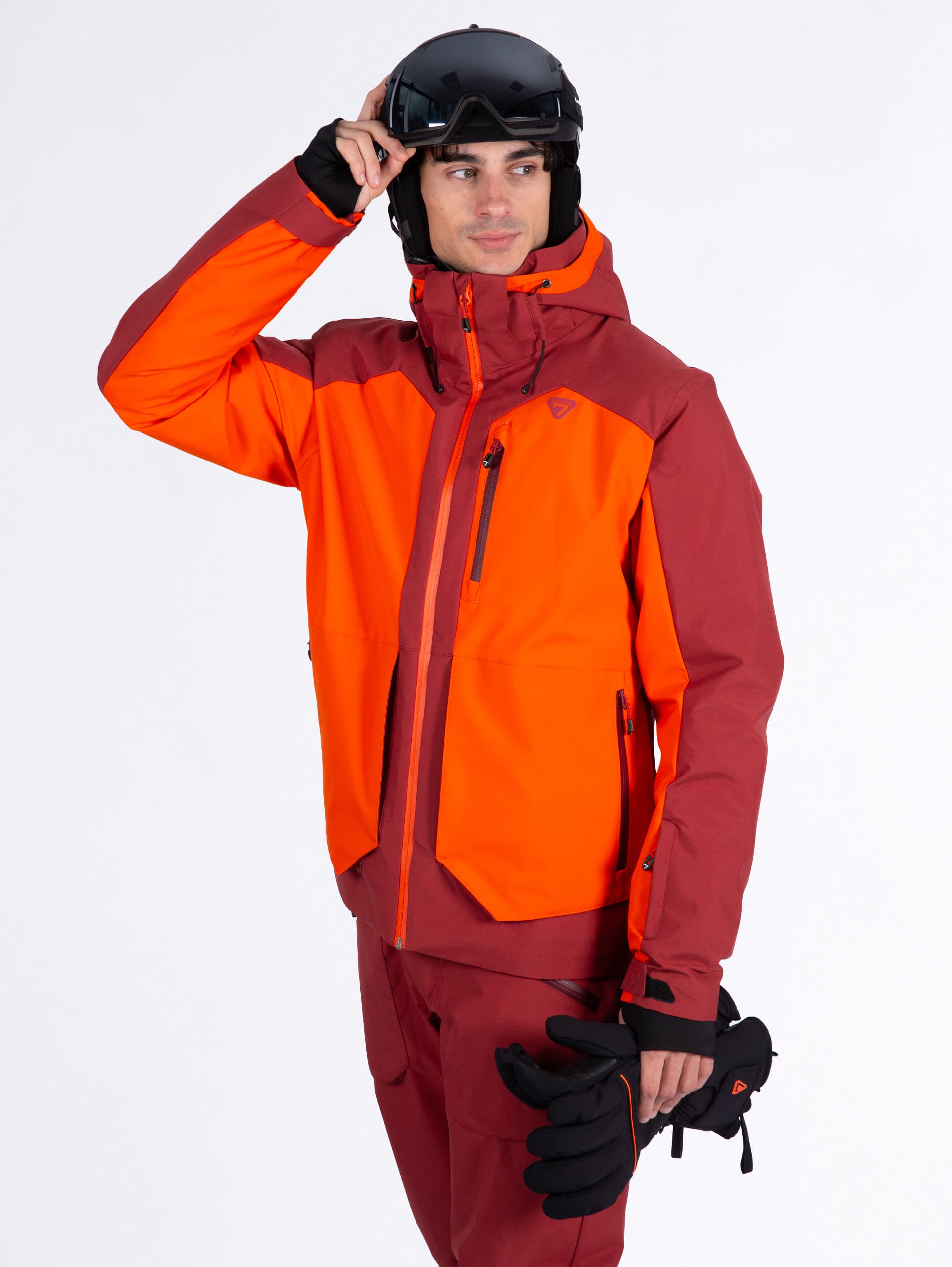 VESTE DE SKI HOMME ENOVI - RED ORANGE