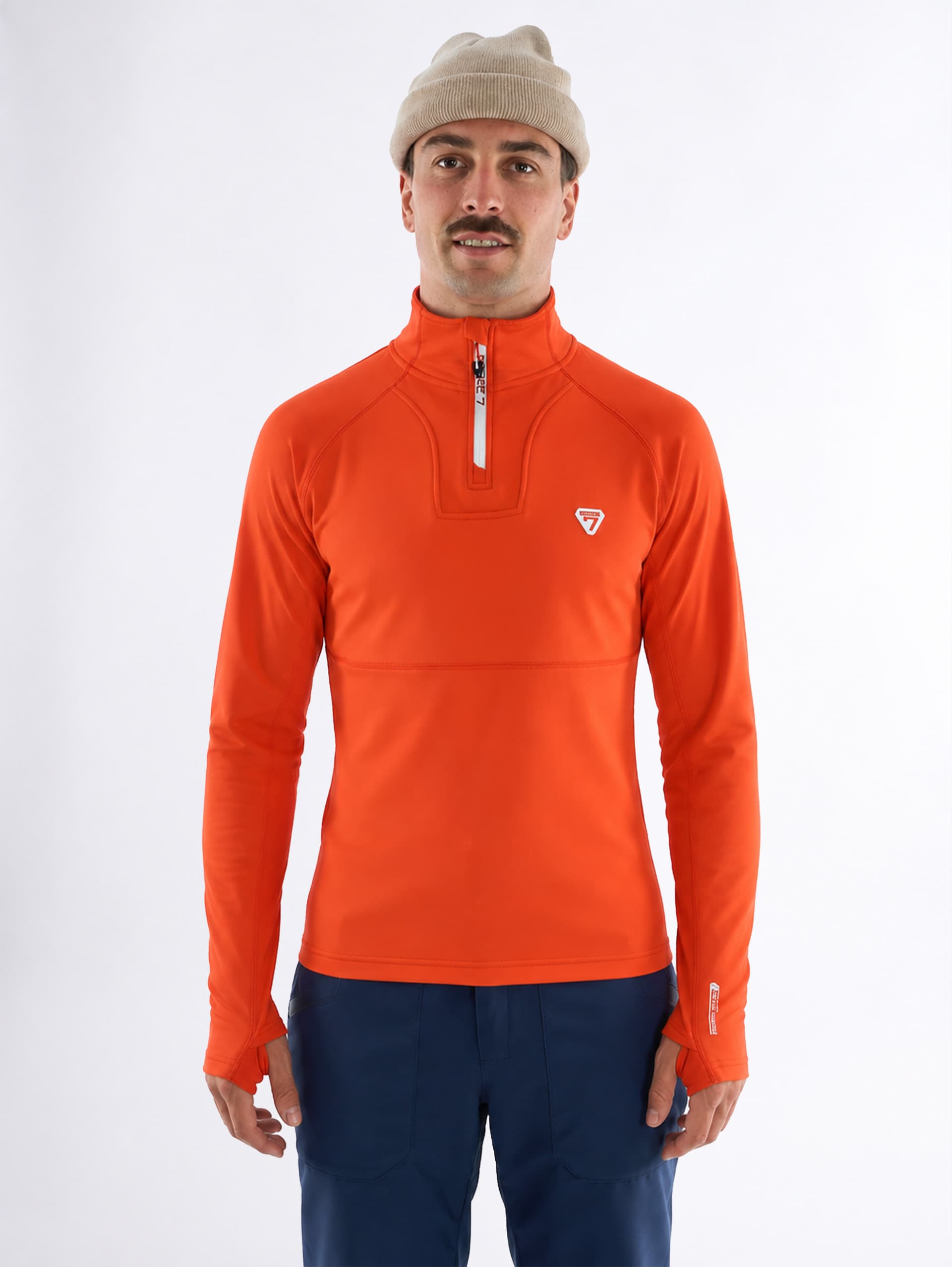 Polaire homme GALOUR - RED ORANGE