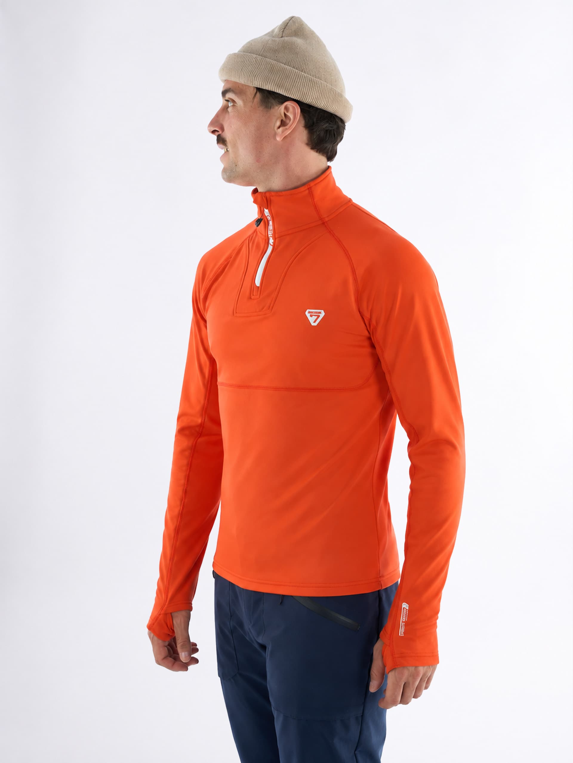 Polaire homme GALOUR - RED ORANGE