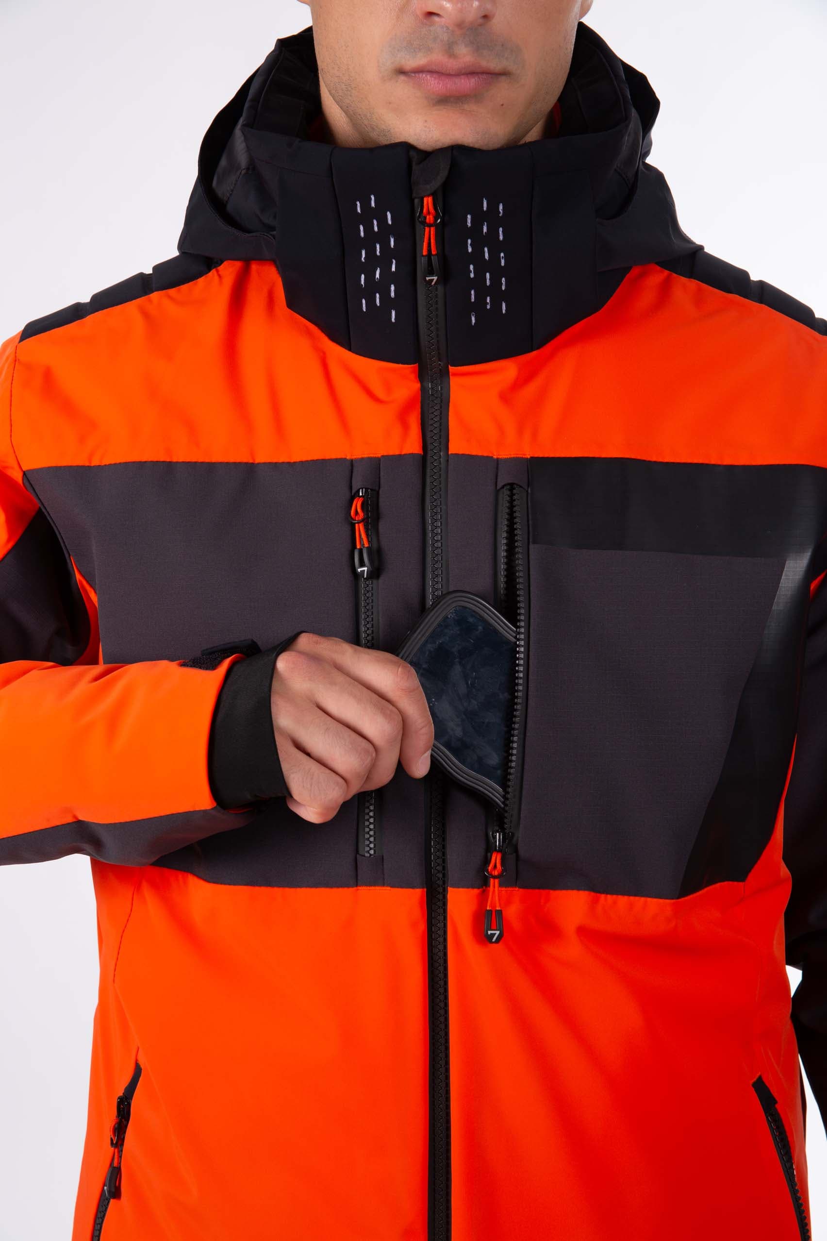 VESTE DE SKI HOMME SIVIN - DEEP ORANGE