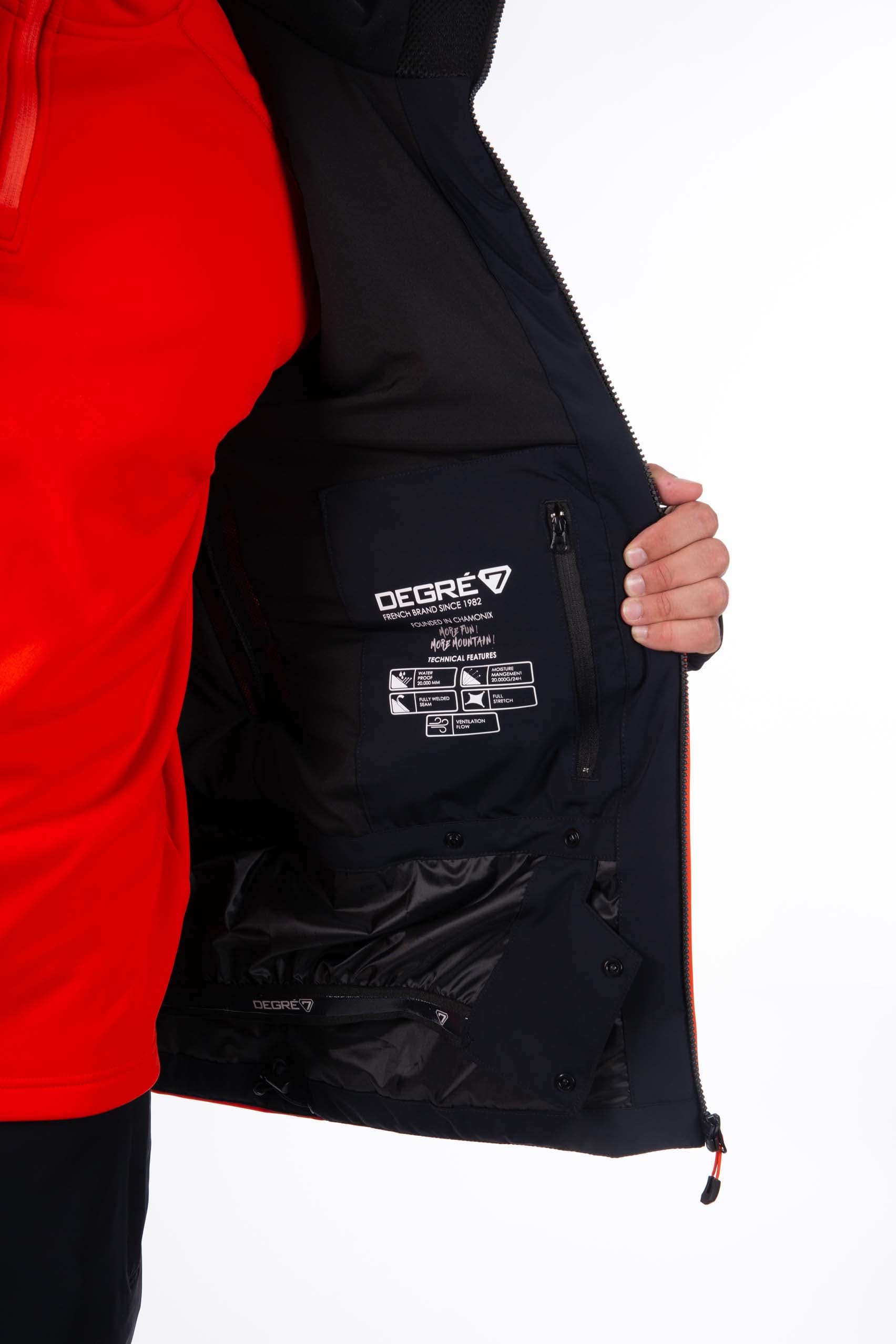 VESTE DE SKI HOMME SIVIN - DEEP ORANGE