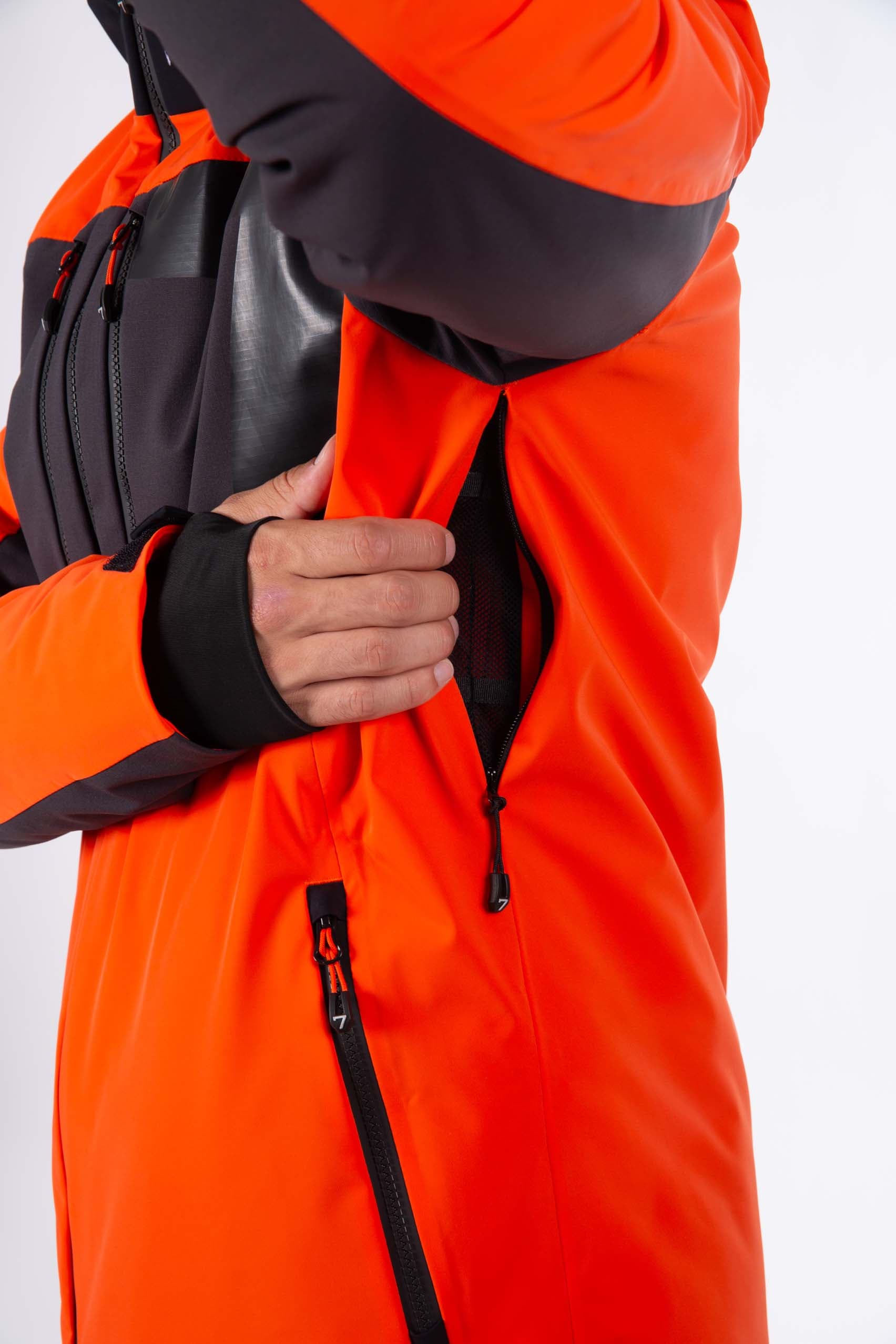 VESTE DE SKI HOMME SIVIN - DEEP ORANGE