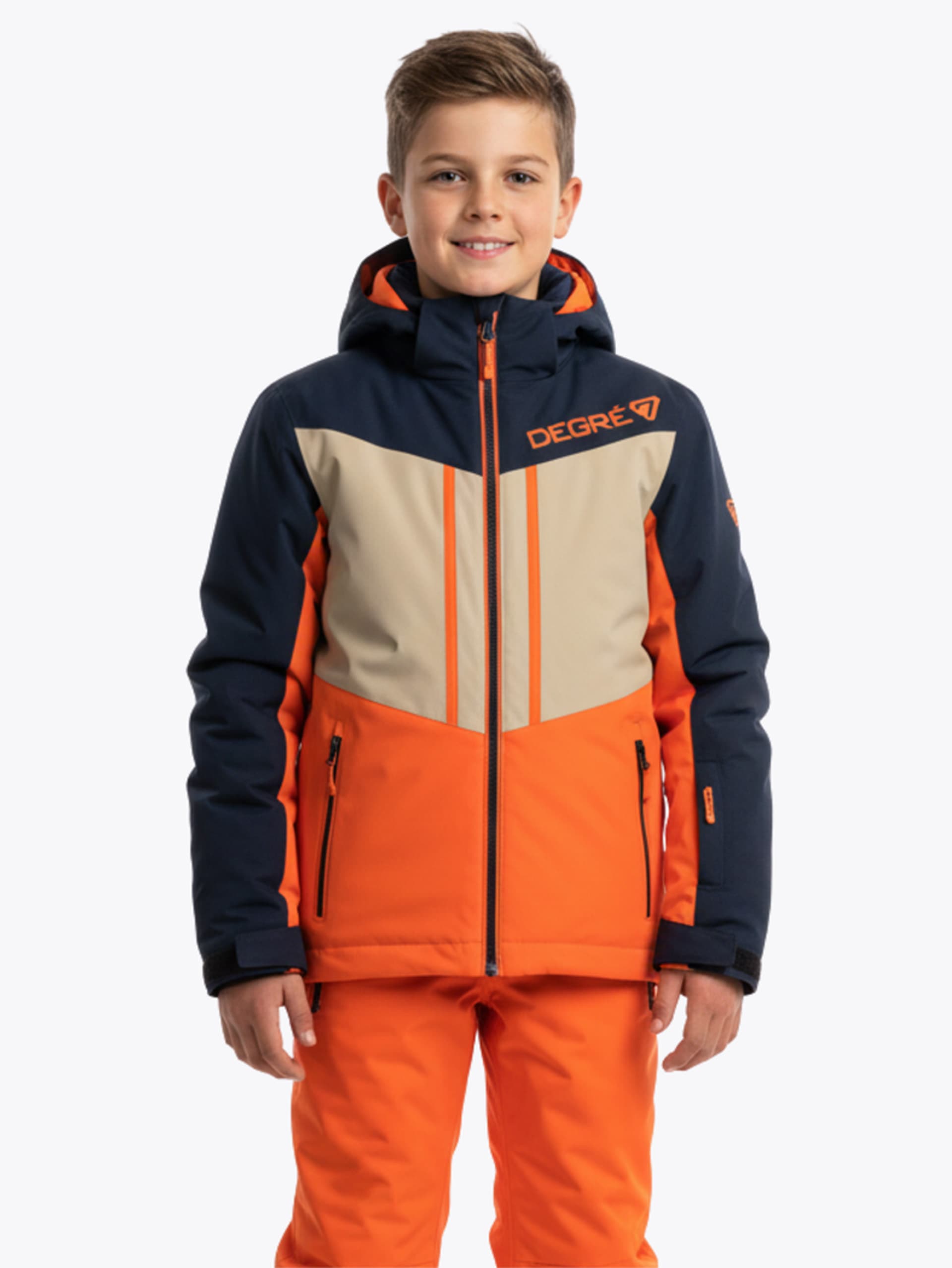 Veste de ski enfant START - RED ORANGE