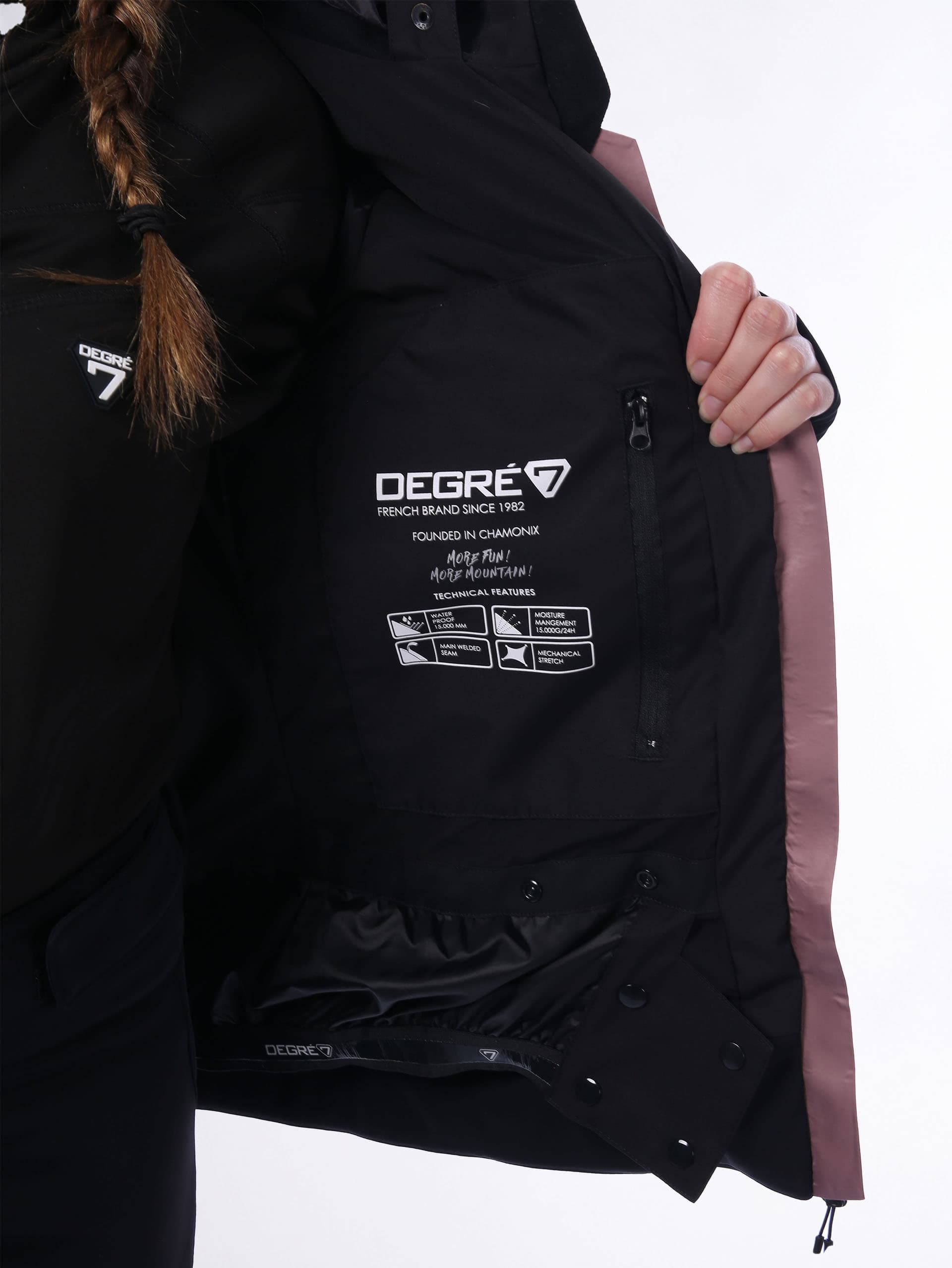 BAZEN Women's Ski Jacket Premium - OLD PINK