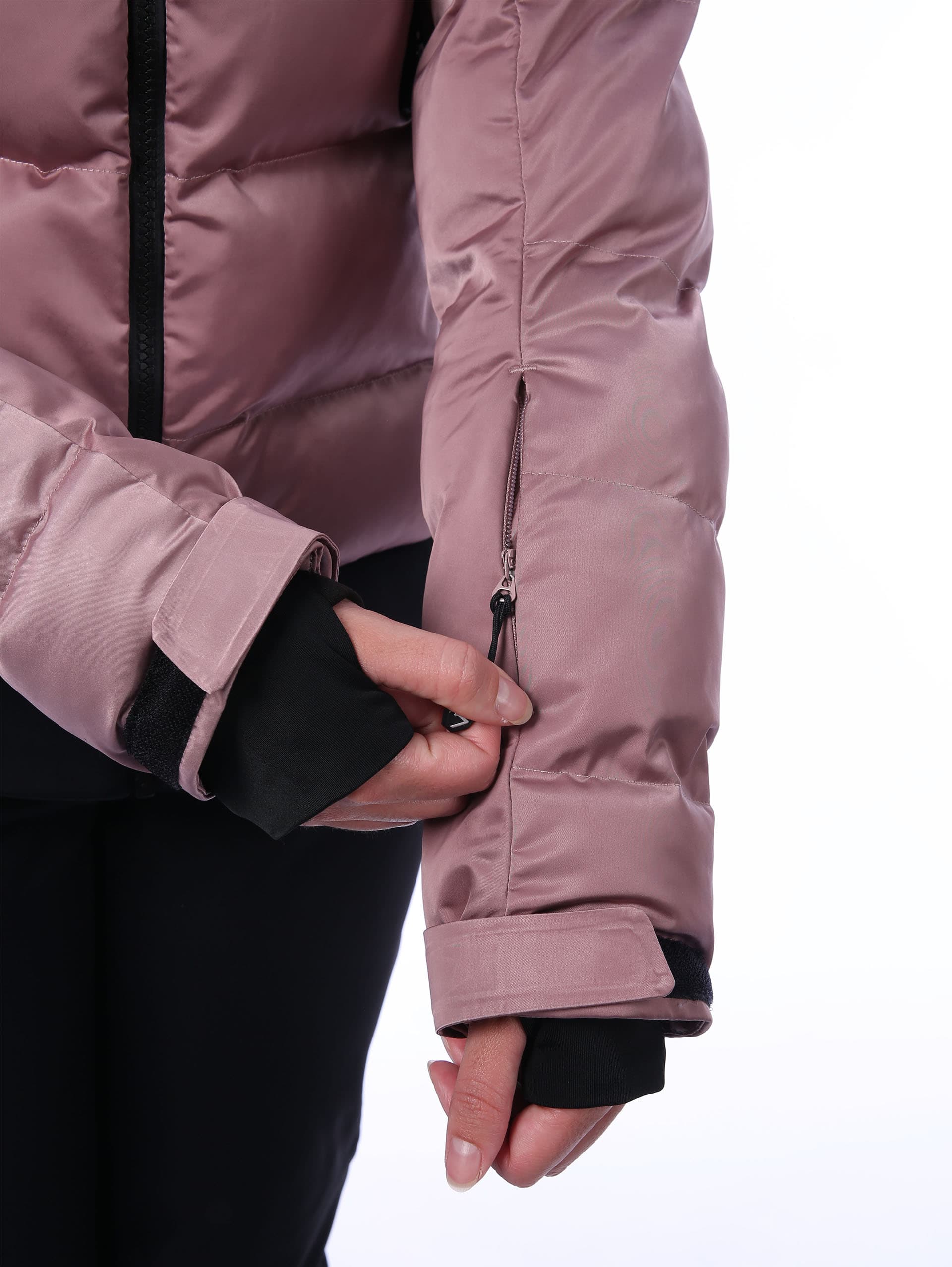 BAZEN Women's Ski Jacket Premium - OLD PINK