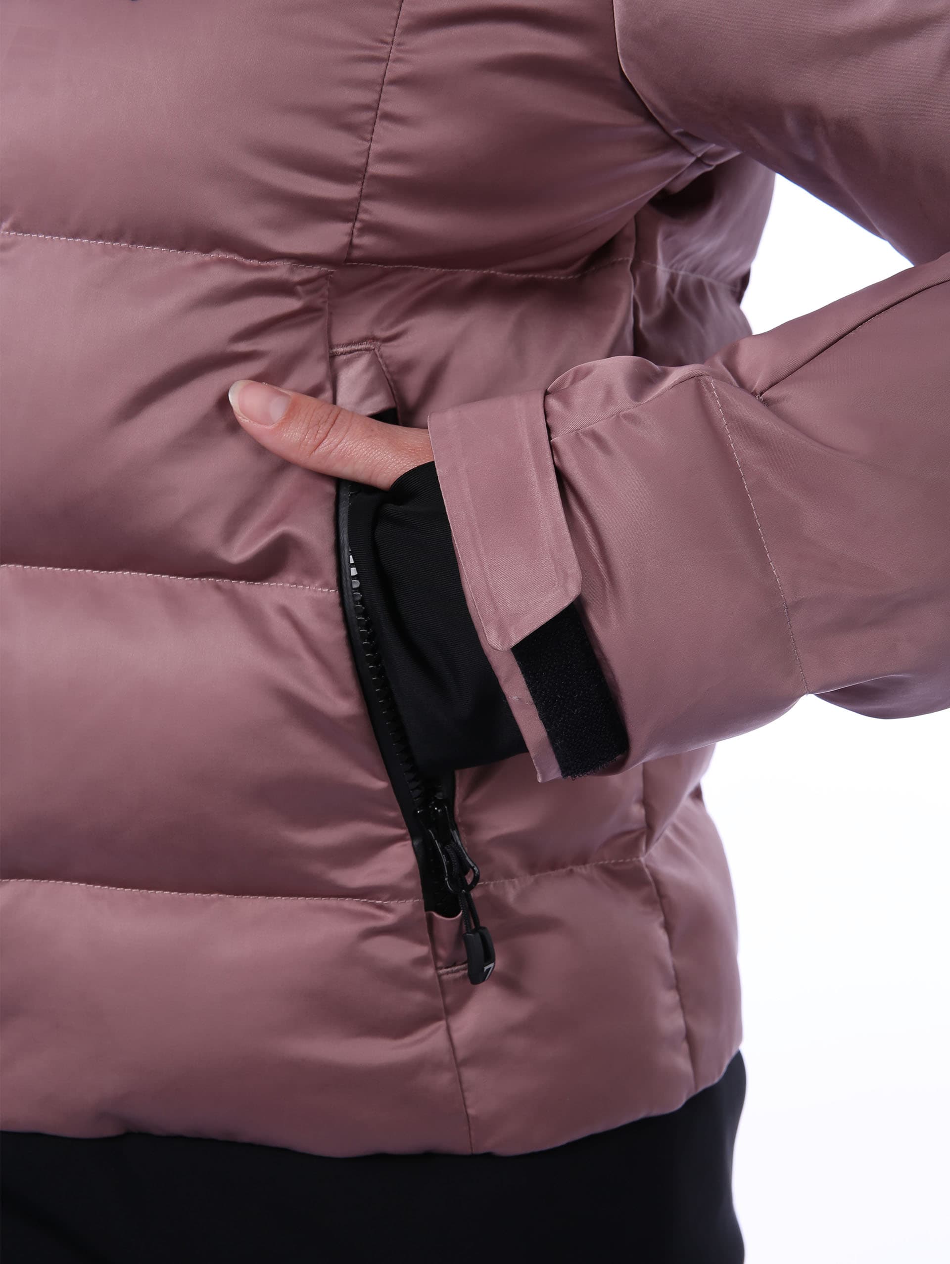 BAZEN Women's Ski Jacket Premium - OLD PINK