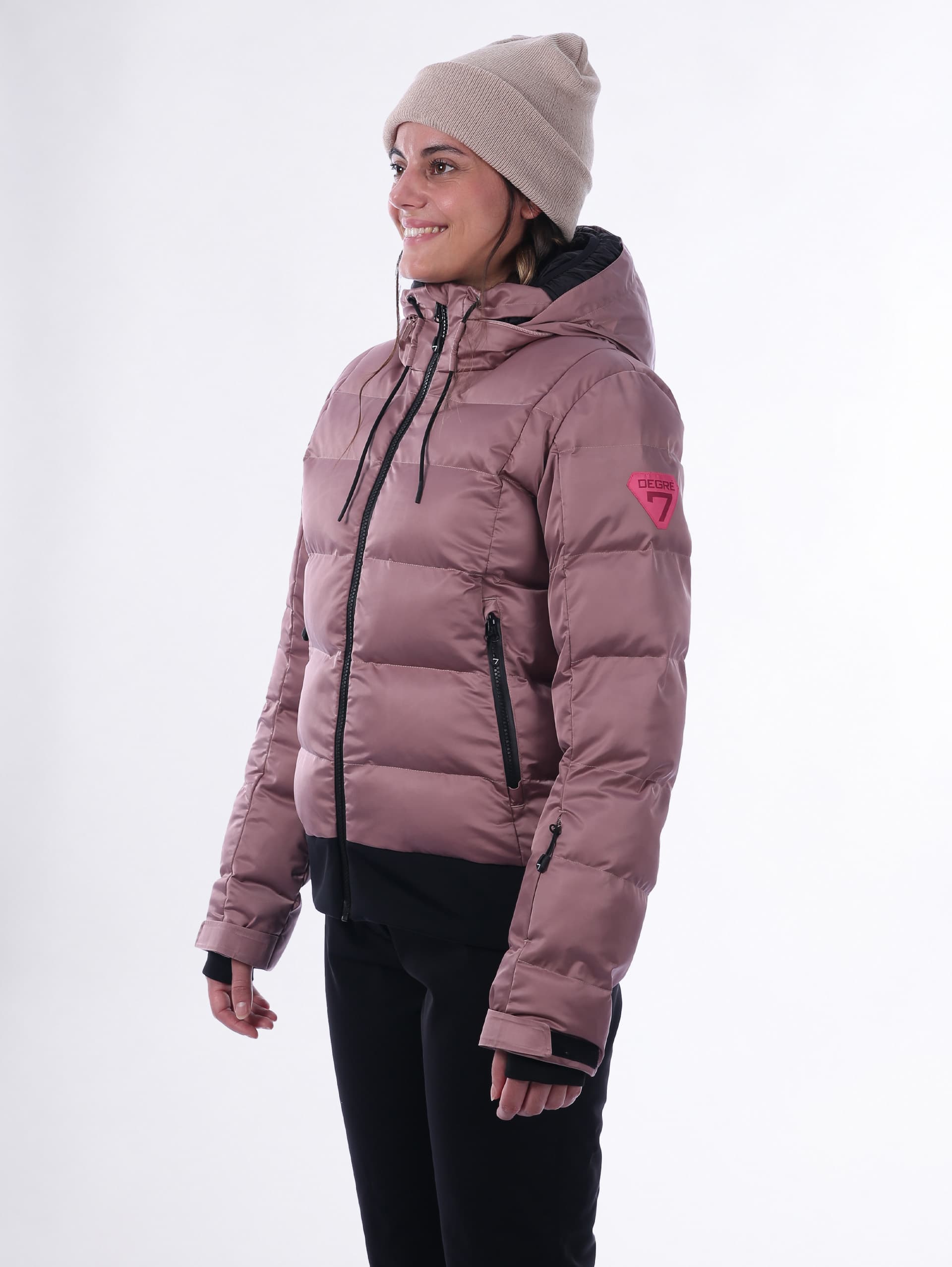 BAZEN Women's Ski Jacket Premium - OLD PINK