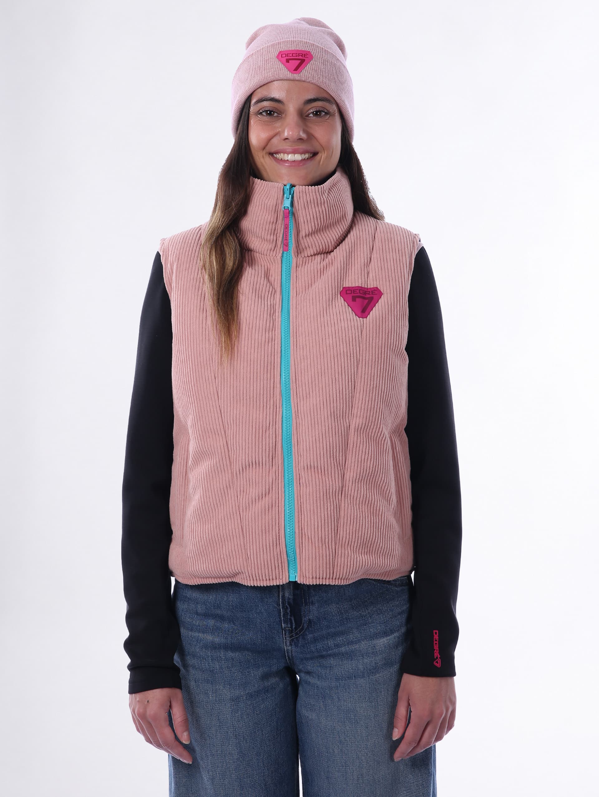 VESTE SANS MANCHES FEMME LOCA - OLD PINK