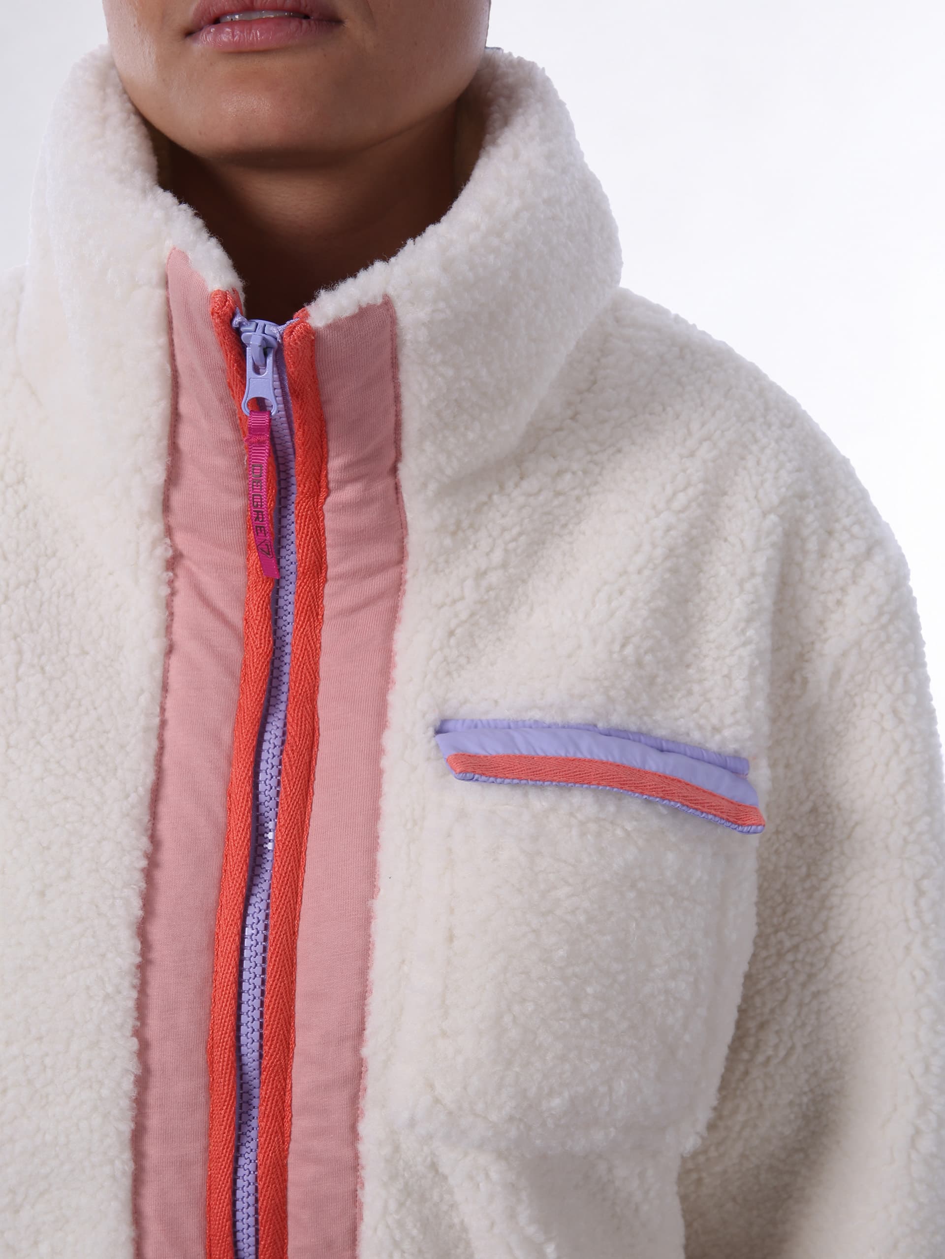 Polaire femme sherpa MARAHU - OFF WHITE