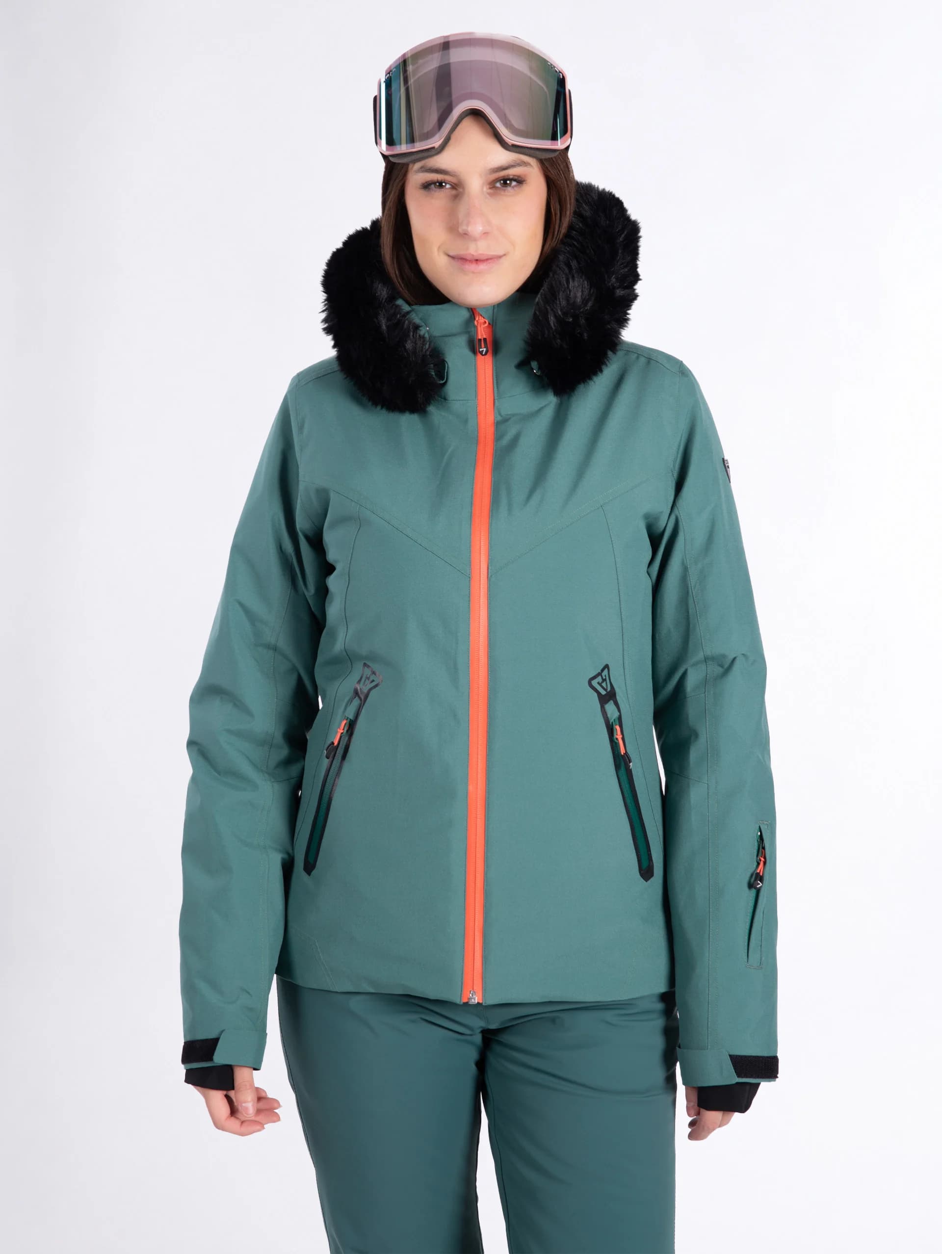 VESTE DE SKI FEMME GODILE - MALLARD GREEN