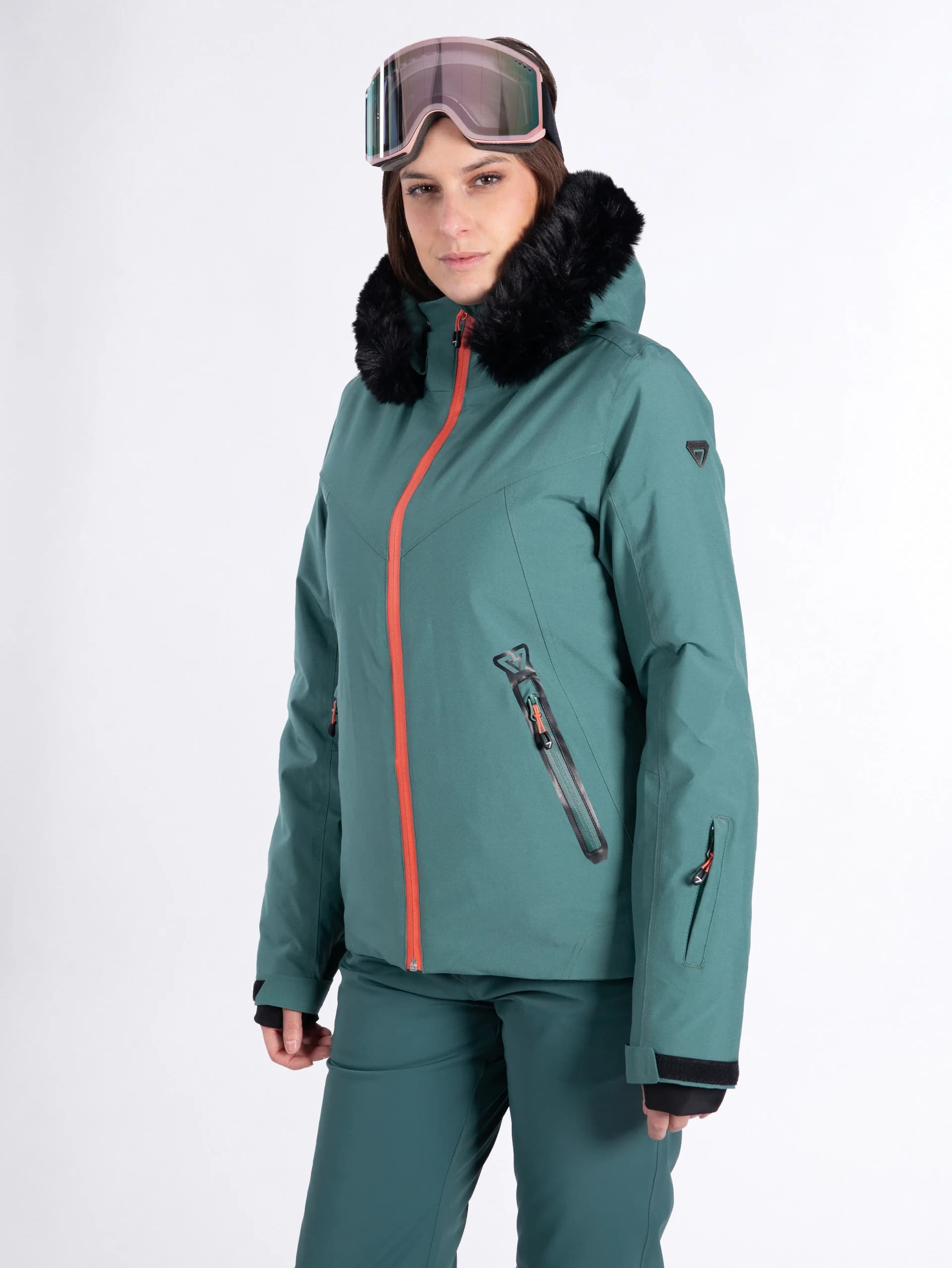 VESTE DE SKI FEMME GODILE - MALLARD GREEN