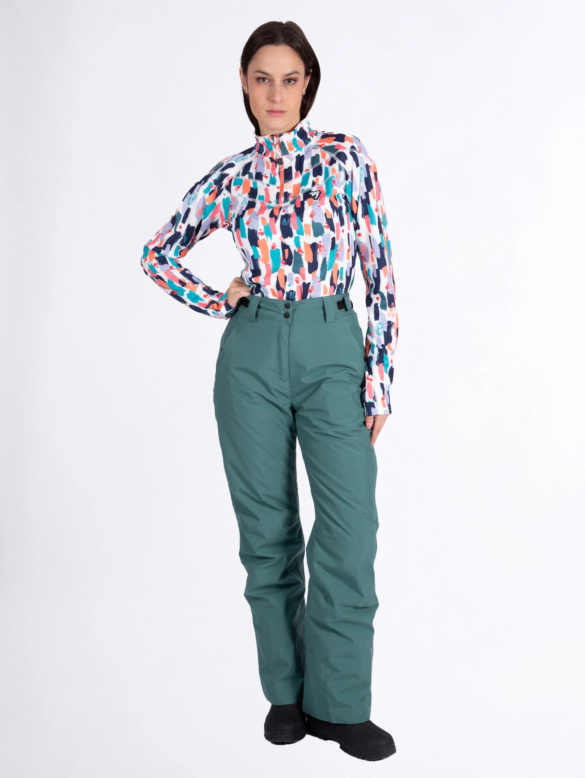 Pantalon de ski femme RELA - MALLARD GREEN