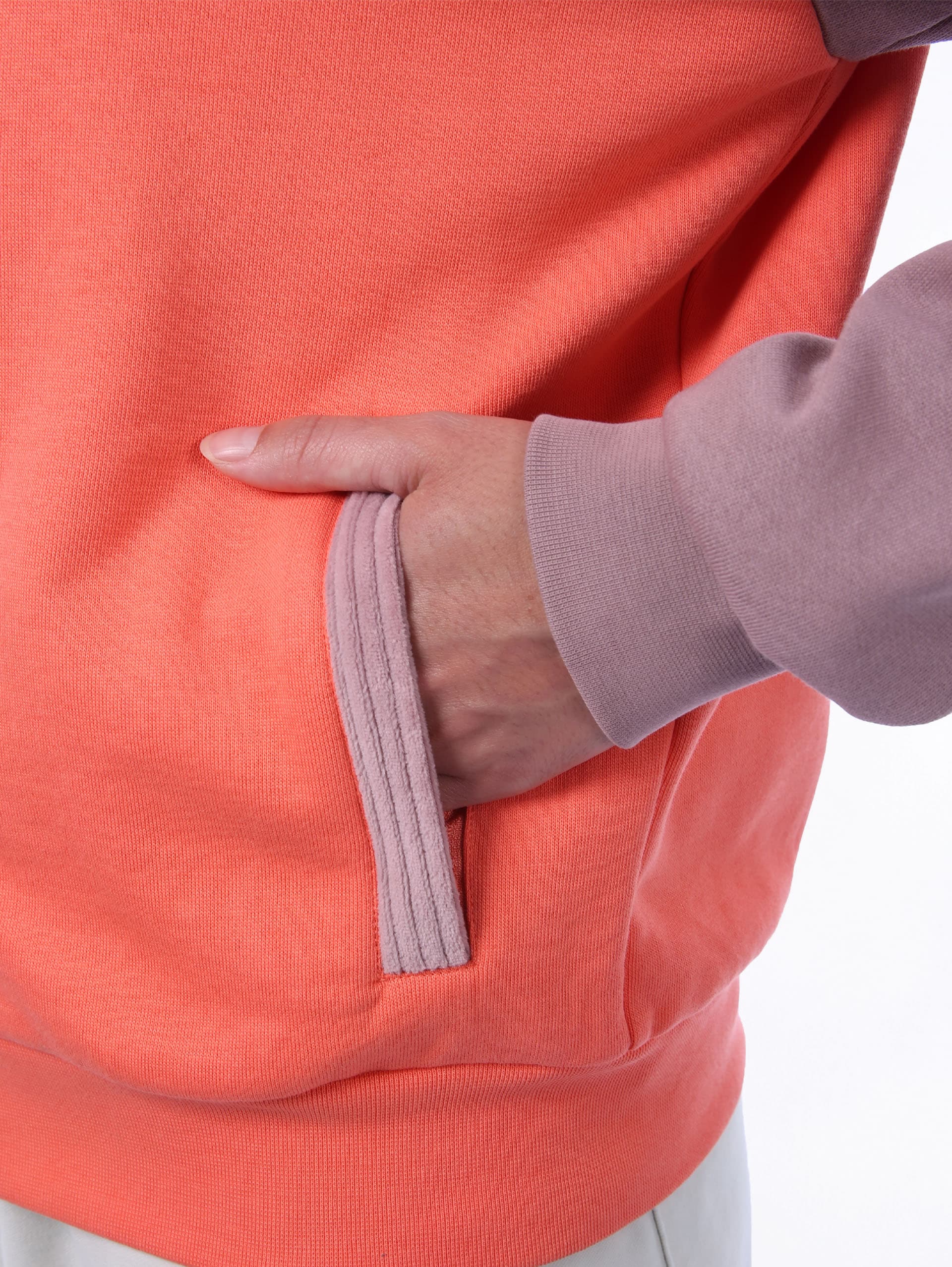 Sweat femme zippé IMERI Héritage - CORAL
